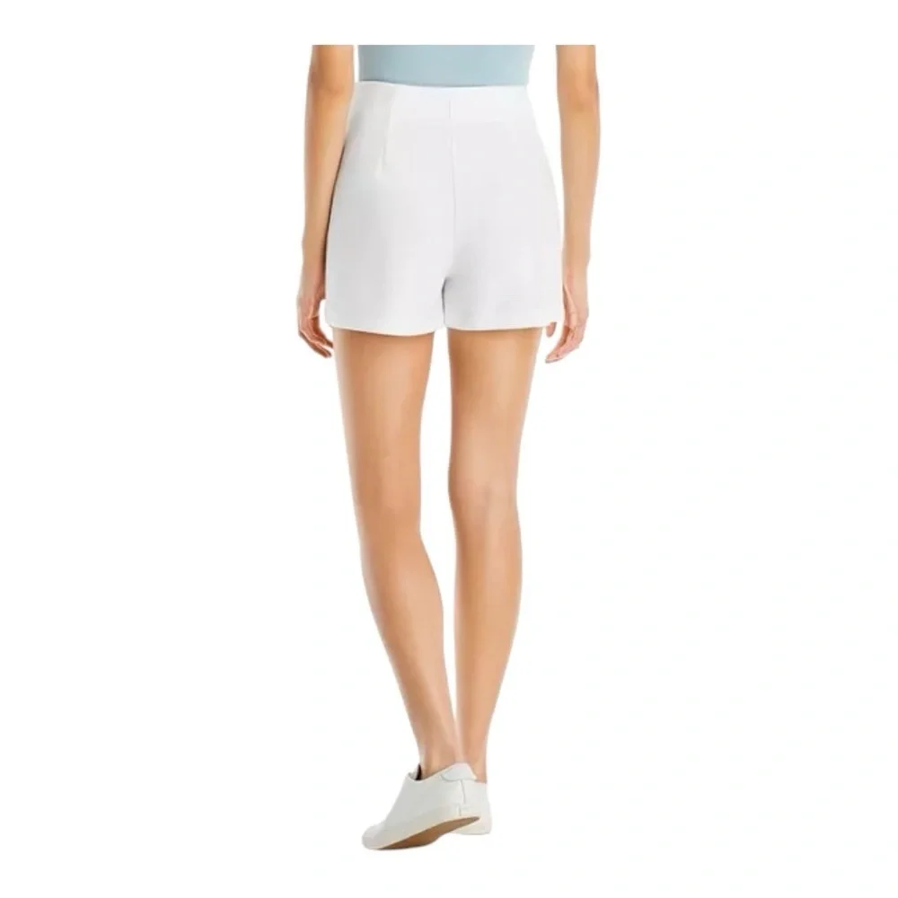 White Mini Skirt with Side Slit